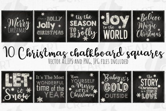 Christmas Chalkboard Square Greetings: A Creative Guide