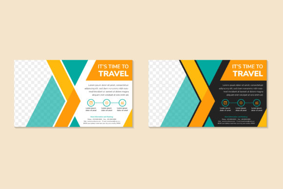 Evaluating the Time to Travel Vertical Banner Black White Design Set