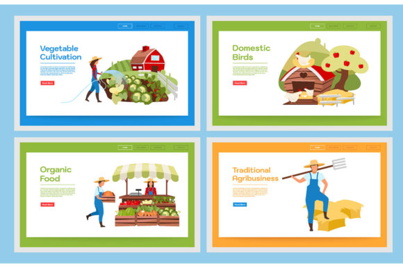 Fresh Design: Organic Food Landing Page Templates