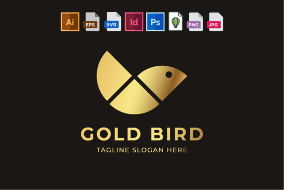 Gold Bird Logo Template: A Versatile Branding Asset