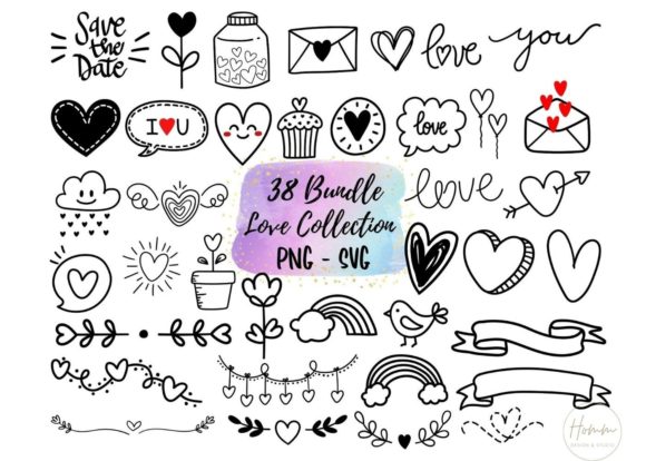 Love Collection Element: 38 Hand-Drawn Icons for Creators