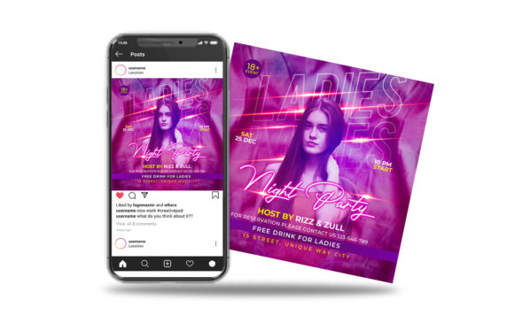 Mastering Event Promotion with a Professional Night Party Instagram Post Template