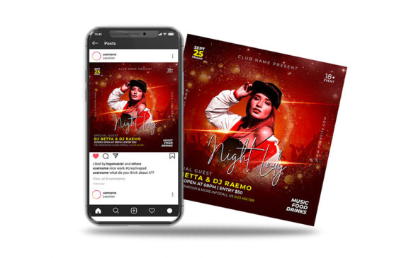 Maximizing Event Promotion with a Night Lady Party Flyer Instagram Post Template