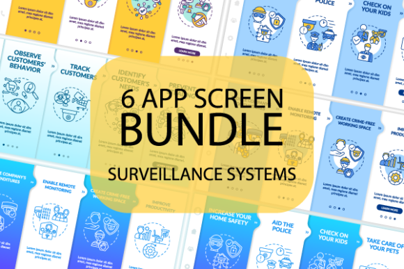 Optimizing Security UI Design with the Surveillance Systems App Screens Bundle