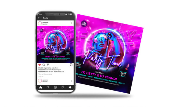 Party Time Instagram Post Design Guide