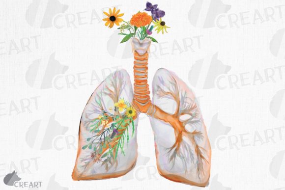 Prairie Flowers Anatomical Lungs Decor Guide