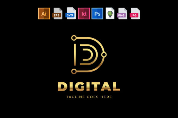 Streamlining Brand Identity with the Digital Brand D Letter Logo Template
