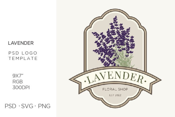 Streamlining Your Brand Identity with a Lavender Flowers PSD DIY Logo