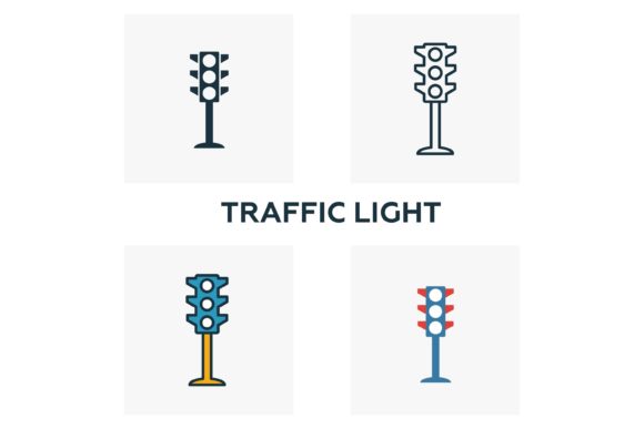 Traffic Light Outline Icon: A Minimalist Asset for Modern Design