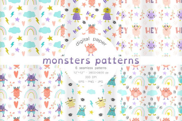 Unleash Creativity with Monster Seamless Patterns