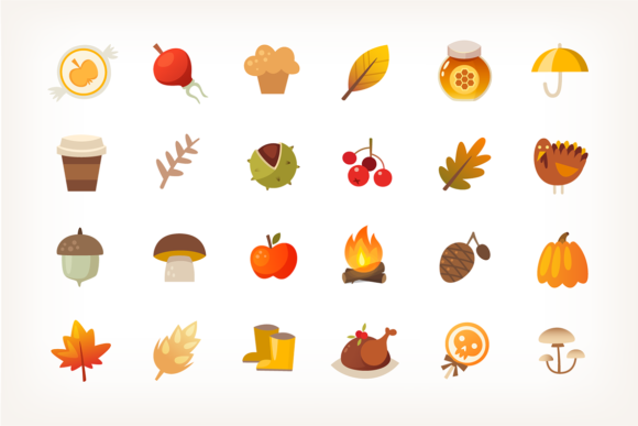 Unlocking Creative Potential with a Versatile Collection of Autumn Icons