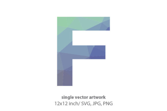 Unlocking Creative Potential with Geometrical Pattern Letter F Vector Artwork