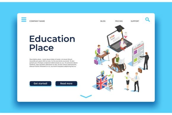 Visualizing Modern Learning with Education Landing Page